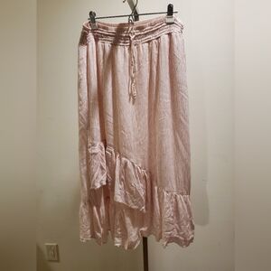 Sonoma Pink Striped A-Line Skirt